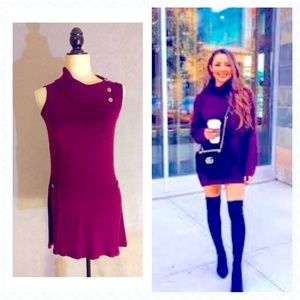 Burgundy Sweater Dress size Small